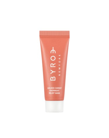 BYROE Golden Carrot Relief Mask Mini Travel Size  Overnight Facial Mask with Juicy AntioxidantRich Carrot and Collagen  Intensely Hydrates Brightens and Soothes  Vegan