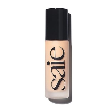 Saie Glowy Super Skin Tint Liquid Foundation  Hydrating Serum Foundation with Lightweight Medium Coverage  Formulated with Hyaluronic Acid to Hydrate Brighten and Plump  Shade 7 101 oz