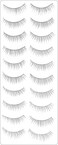 Salona Eye Splashes False Eyelashes Bulk 70 Pairs of Fake Eyelashes with Different Style Thin Natural Look Wispies Cat Eye Fluffy Volume 7 Styles Bundle