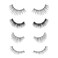 Salona Eye Splashes False Eyelashes Bulk 70 Pairs of Fake Eyelashes with Different Style Thin Natural Look Wispies Cat Eye Fluffy Volume 7 Styles Bundle