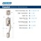 Schlage F60 V CAM 716 GEO Camelot Front Entry Handleset with Georgian Knob Deadbolt Keyed 1 Side Aged Bronze