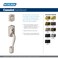 Schlage F60 V CAM 716 GEO Camelot Front Entry Handleset with Georgian Knob Deadbolt Keyed 1 Side Aged Bronze