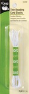 Dritz 9339W Thin Beading Cord Elastic White 3Yard