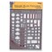 Pickett House Plan Fixtures Kitchen and Bath Template 14 Inch Scale 1153I