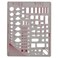 Pickett House Plan Fixtures Kitchen and Bath Template 14 Inch Scale 1153I
