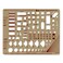 Pickett House Plan Fixtures Kitchen and Bath Template 14 Inch Scale 1153I
