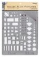 Pickett House Plan Fixtures Kitchen and Bath Template 14 Inch Scale 1153I