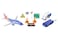 Daron Southwest Airlines Airport Playset with DieCast Metal Model Airplane with Plastic Parts Cars and Transportation Toys for Kids Ages 3