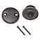 Lift and Turn Bath Drain Plug Kit with TwoHole Overflow Faceplate Oil Rubbed Bronze