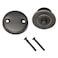 Lift and Turn Bath Drain Plug Kit with TwoHole Overflow Faceplate Oil Rubbed Bronze
