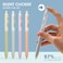 WRITECH Gel Pens Fine Point Retractable 05mm Blue Ink Silent Click Extra Fine No Smear Smudge Smooth Writing Pen 8ct Bullet Tip Non Bleed for Journaling