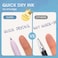 WRITECH Gel Pens Fine Point Retractable 05mm Blue Ink Silent Click Extra Fine No Smear Smudge Smooth Writing Pen 8ct Bullet Tip Non Bleed for Journaling