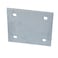 Dock Edge Stationary Dock Backer Plate Galvanized 716 holes for 38 carriage bolts