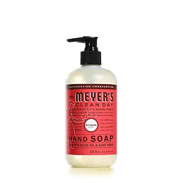 Mrs Meyers Hand Soap Made with Essential Oils Biodegradable Formula Rhubarb 125 fl oz