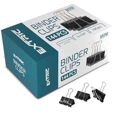 Binder Clips  144 Mini Binder Clips Mini Clips Binder Paper Clips Binder Clip Clips Office Supplies