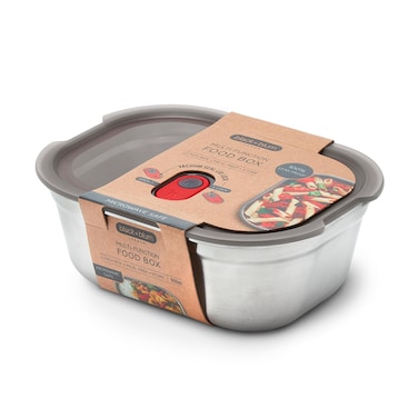 BLACK  BLUM Microwavable Stainless Steel Lunch Box  MultiFunction Vacuum Sealed Container for Healthy Food  Portable and Stackable Food Storage for Office and Outdoor  30 oz  900ml