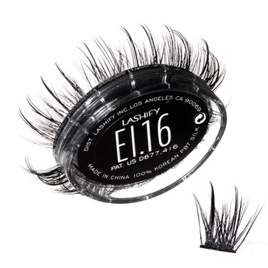 Lashify Extreme Ice 16mm Gossamer DIY Eyelash Extensions Refill the First Ever DualFibered Lash that Features Both Thin and Thick Fibers Black Easy False Lashes