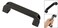 uxcell Door Cabinet Black Plastic Rectangular Pull Handle 52