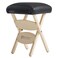 Master Massage Tables Lightweight Wooden Handy Folding Massage Stool Black