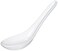 Happy Sales HSSPMWH12 Commercial Grade White Wonton Soup Spoons 12 Pack White