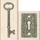 Inkadinkado Wood Stamp Set Lock n Key