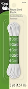 Dritz 9342W Round Cord Elastic White 5Yard
