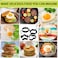 6 Pack Eggs Rings Stainless Steel Egg Cooking Rings Round Pancake Mold for Frying Eggs Omelet and Muffins Nonstick Fried Egg Mold Ring with Oil Brush and Slotted Spatula 4 Shapes