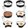 6 Pack Eggs Rings Stainless Steel Egg Cooking Rings Round Pancake Mold for Frying Eggs Omelet and Muffins Nonstick Fried Egg Mold Ring with Oil Brush and Slotted Spatula 4 Shapes