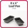 GoodCook Set of 2 Medium NonStick 8 x 4 Bread Loaf Pans  Loaf Bread Pan for Baking Steel Bread Baking Supplies Baking Pans for Meatloaf Breads Cakes Brownies Lasagnas Casseroles