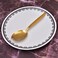 BNAZIND Kunz Spoons  Gold Serving Spoon 1810 Stainless Steel Titanium Shiny Golden Basting Spoon  Plating Spoons  Daily Chef Spoons  quenelle spoon  Dishwasher Safe