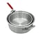 Nexgrill 105 Qt Aluminum Pot with HeavyDuty Strainer Basket Built in Drain Clip Easy Grip Handle Perfect for Cooking or Frying Seafood French Fries Chicken Wings Durable Side Handles