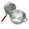 Nexgrill 105 Qt Aluminum Pot with HeavyDuty Strainer Basket Built in Drain Clip Easy Grip Handle Perfect for Cooking or Frying Seafood French Fries Chicken Wings Durable Side Handles