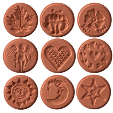 JBK Pottery Unique Cookie Stamps  Full Set of 9 Designs