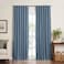 Elrene Home Fashions Harrow Solid Texture Blackout Single Window Curtain Panel 52x84 Blue