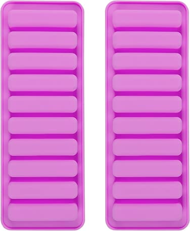 Long Strip Silicone Mold 2PCS10 Cavity Finger Shaped Chocolate Mold Rectangular Cereal Chocolate Bar Cookie Molds Non Stick Ice Cube Tray Homemade Bake Ware Baking Tools