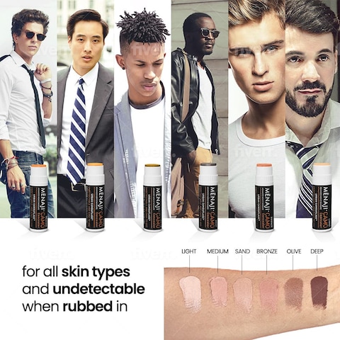 MNAJI URBAN CAMOUFLAGE Concealer Stick for Men  Skin Foundation Concealer for Dark Circles Acne Under Eye  Corrector  Mens Cosmetics  Undetectable Full Coverage  Mens Makeup  Bronze 035oz