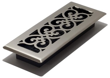 Decor Grates SPH310NKL Scroll 3x10 Floor Register Brushed Nickel Finish
