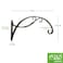 Achla Designs B36 Scroll Hook Wall Bracket Black