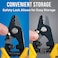 Jonard Tools JIC375 Three Hole Fiber Optic Stripper with TPR Handle 6 Length ne k