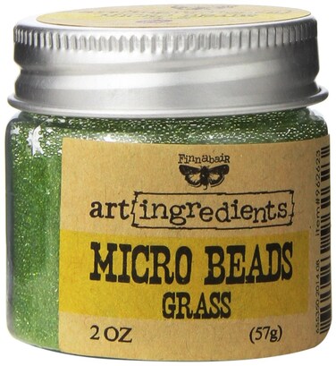 Prima Marketing 962623 Finnabair Art Ingredients Micro Beads 2 oz Grass