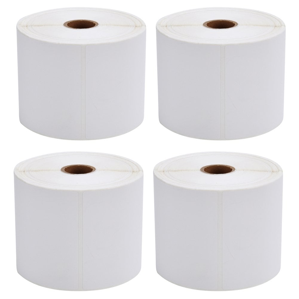 إم إف لابل Mflabel 4 Rolls Of 450 Direct Thermal Shipping Labels 4x6 For Zebra 2844 ZP450 ZP500 ZP5 4x6 inch
