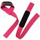 Meister NeoprenePadded NoSlip Weight Lifting Straps for Grip Pair  Pink