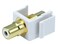 Monoprice 106550 Keystone Jack Modular RCA with White Center White