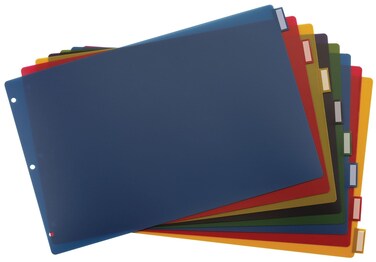 Cardinal 8 Tab Binder Dividers for 11 x 17 Inch Binders MultiColor 84803
