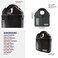 ABUS Granit 3780 Heavy Duty Hardened Steel Padlock  Closed Shackle Lock with 12 Shackle  Corrosion Resistant Outdoor Lock  Made in Germany  Keyed Different