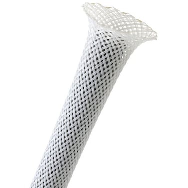 Techflex 18 Expandable Sleeving 25 ft White