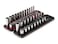 TEKTON 38 Inch Drive 12Point Socket Set with Rails 42Piece 51634 in 819 mm  SHD91219