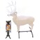HME 3D Deer Target Stand for Archery  Hunting Practice Lightweight Durable EasytoUse Adjustable Portable Target Stand with Raised Leg Design