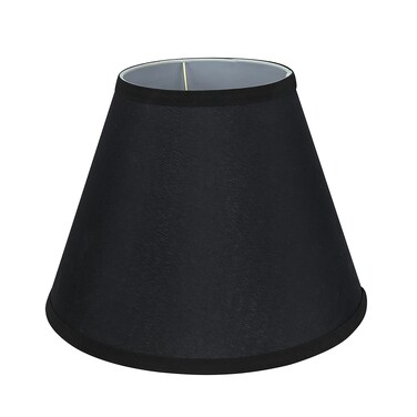 Aspen Creative 58878A Transitional Empire Shape Uno Construction Lamp Shade Black 6 Top x 12 Bottom x 9 Slant Height