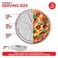 Stock Your Home 25 Pack 12 Inch Aluminum Pizza Pans Disposable Round Foil Focaccia Pan for Individual Personal Pizzas Giant Size Chocolate Chip Cookie Cake Tin Large Serving Trays Platter Tray